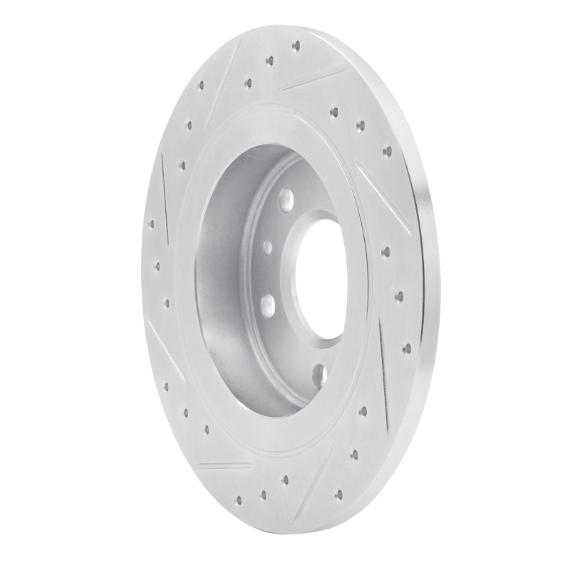 Buick CASCADA Brake Rotor (1) - Rear Right - R1 Concepts - Drilled & Slotted - Silver - `11-`19